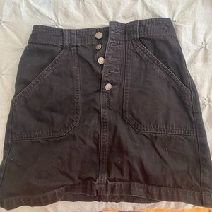 black jean skirt size 0